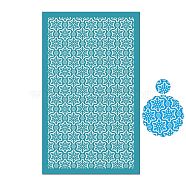 Rectangle Polyester Screen Printing Stencil, for Painting on Wood, DIY Decoration T-Shirt Fabric, Snowflake, 15x9cm(CELT-PW0002-02-22)