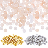 Nbeads DIY Beads Jewelry Making Finding Kit, Including Natural Pink Aventurine Heishi Beads Strands, Brass Spacer Beads, Platinum & Golden, 267pcs/set(DIY-NB0006-42)