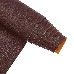 Imitation Leather Fabric, for Garment Accessories, Coconut Brown, 135x30x0.12cm(DIY-WH0221-22B)