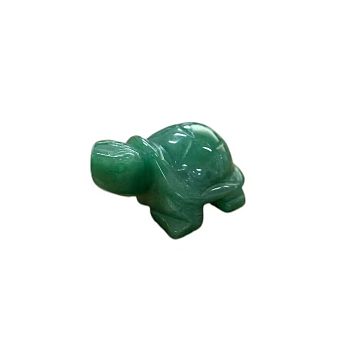 Natural Green Aventurine Carved Healing Tortoise Figurines, Reiki Stones Statues for Energy Balancing Meditation Therapy, 53~54.5x35~37x23~25.5mm