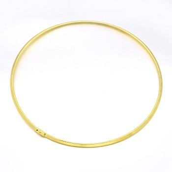 Brass Choker Collar Necklace Making, Rigid Necklaces, Golden, 5.11 inch(13cm)