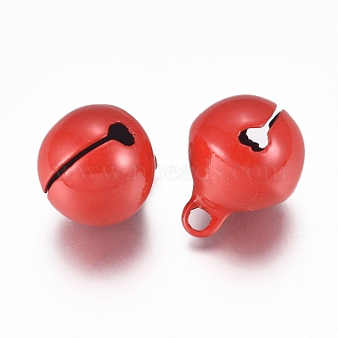 Baking Paint Iron Bell Pendants(IFIN-WH0052-03N)-1