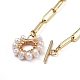 Brass Paperclip Chains Necklace & Bracelet Jewelry Sets(SJEW-JS01098)-7