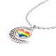 Rainbow Pride Necklace(NJEW-F291-01D)-1
