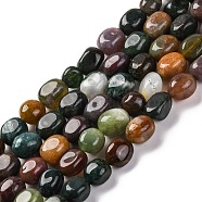 Natural Indian Agate Beads Strands, Nuggets, Tumbled Stone, 7~12x6~8x5~7mm, Hole: 1mm, about 43~44pcs/strand, 15.47~15.63''(39.3~39.7cm)(G-G146-A32-01)