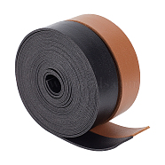 WADORN 2 Rolls 2 Colors 3 Yards Double Face Imitation Leather Cord, Flat, Garment Accessories, Mixed Color, 20x1.7mm, 1 roll/color(LC-WR0001-02)