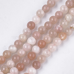 Natural Sunstone Beads Strands, Grade A, Round, 4mm, Hole: 0.8mm, about 84~90pcs/strand, 15.1 inch(X-G-S333-4mm-038)