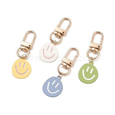 Mixed Color Smiling Face Alloy Decoration
