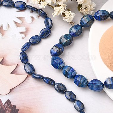 Perles en lapis-lazuli naturel(G-K311-14B)-5