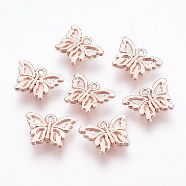 Rose Gold Butterfly Alloy Charms