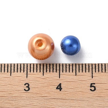 Perles en verre nacré rondes(HY-X0003)-3