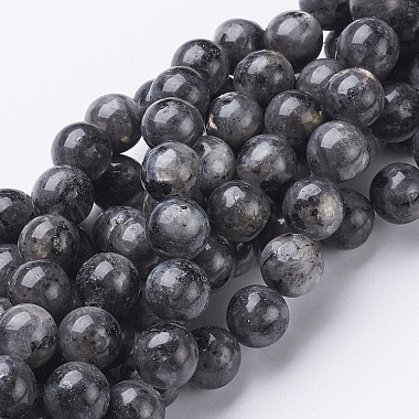 10mm Gray Round Labradorite Beads