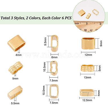36Pcs 6 Style 201 & 304 Stainless Steel Slide Charms(STAS-UN0043-59)-4