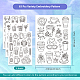 4 Sheets 11.6x8.2 Inch Stick and Stitch Embroidery Patterns(DIY-WH0455-066)-2