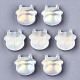 Perles de verre peintes par pulvérisation transparent(DGLA-R052-001-C01)-2