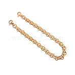 Iron Chain Bag Strap, with Zinc Alloy Clasps, Bag Replacement Accessories, Light Gold, 40x1.2x0.55cm(FIND-WH0093-09)