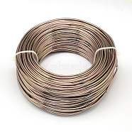 Round Aluminum Wire, Flexible Craft Wire, for Beading Jewelry Doll Craft Making, Camel, 18 Gauge, 1.0mm, 200m/500g(656.1 Feet/500g)(AW-S001-1.0mm-15)