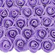 Gorgecraft 100Pcs Artificial Foam Flower, Foam Rose Bouquet, For Home Decoration, DIY Wedding Wreath, Medium Orchid, 35~40x20mm(KY-GF0001-21B)