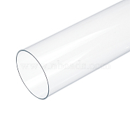 Round Transparent Acrylic Tube, for Crafts, Clear, 305x80mm, Inner Diameter: 75mm(AJEW-WH0324-76E)