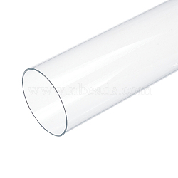 Transparent Acrylic Pipe Rigid Round Tube, for Lamps and Lanterns, Clear, 305x80mm, Inner Diameter: 75mm(AJEW-WH0324-76E)