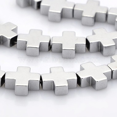 10mm Cross Non-magnetic Hematite Beads