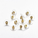 Brass Bullet Clutch Earring Backs(EC129-G)-1