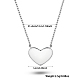 Rhodium Plated 925 Sterling Silver Heart Jewelry Set(LE7132-1)-2