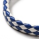 PU Imitation Leather Braided Cord Bracelets for Women(BJEW-M290-01G)-4