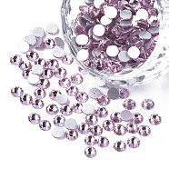 Glass Rhinestone Flat Back Cabochons, Back Plated, Faceted, Half Round, Violet, SS4, 1.5~1.6x1mm, about 1440pcs/bag(RGLA-S002-04SS-13)