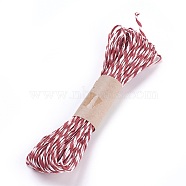 Paper Cords String, for Jewelry Making, 2-Ply, Red, 1.5mm, 10yard/bundle(OCOR-P009-B05)