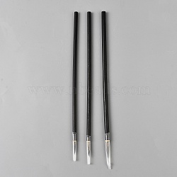 3Pcs Wood Chinese Calligraphy Brush, Nylon Wool & Animal Hair Brush, for Chinese Xiaokai or Kanji, Saddle Brown, 230~245mm(OFST-WH0014-005C)