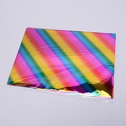 A4 Hot Foil Stamping Paper, Colorful, 29x20~21cm, 50 sheets/bag(DIY-WH0193-03F)