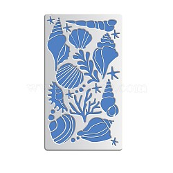 Stainless Steel Cutting Dies, with Steel, for DIY Scrapbooking/Photo Album, Decorative Embossing DIY Paper Card, Shell Pattern, 10.1x17.7x0.05cm(DIY-WH0181-87)