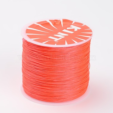 0.5mm DarkOrange Waxed Polyester Cord Thread & Cord