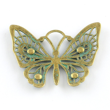 Butterfly Zinc Alloy Pendants(PALLOY-R065-069-FF)-2