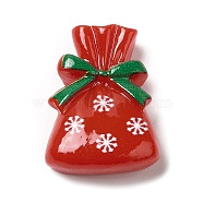 Christmas Theme Opaque Resin Cabochons, for Jewelry Making, Bag, 25.5x19x8mm(RESI-E043-01J)