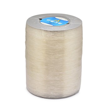 Korean Flat Elastic Crystal String, Elastic Beading Thread, for Stretch Bracelet Making, Clear, 0.6mm, about 1093.61 yards(1000m)/roll
