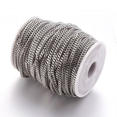 304 Stainless Steel Twisted Chains Curb Chain(CHS-R001-1.0mm)-3