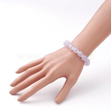 Transparent Acrylic Beads Stretch Bracelet Set for Kids(BJEW-JB06502)-5
