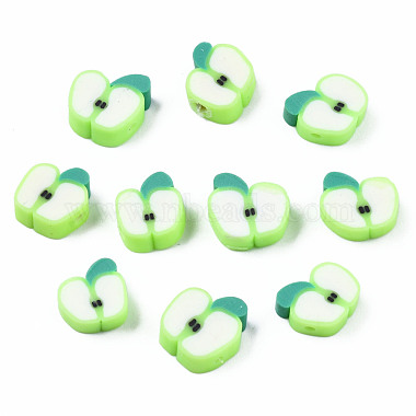 Yellow Green Fruit Polymer Clay Beads