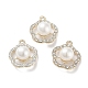 pendentifs en perles d'imitation abs(FIND-C042-05G)-1