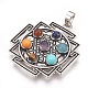 Natural & Synthetic Gemstone Pendants(KK-F756-05C)-1