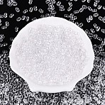 Transparent Acrylic Beads, Peanut, Clear, 3x6x4mm, Hole: 1.5~1.6mm, about: 1666pcs/50g(X-TACR-ZX020-14)