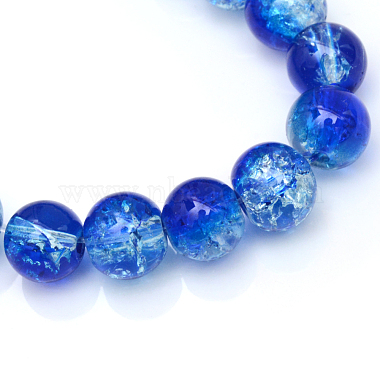 Cuisson peints en verre craquelé brins de perles(X-CCG-S001-4mm-16)-3
