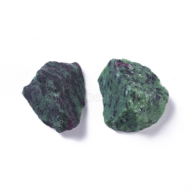 Rough Raw Natural Ruby in Zoisite Beads(G-WH0003-03)-2