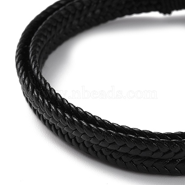 браслет из кожаного плетеного шнура(BJEW-F460-08B)-3