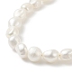 Collar de cuentas de perlas barrocas naturales con 304 cadena de clip de acero inoxidable para mujer(NJEW-JN04108)-4