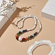 Natural & Synthetic Mixed Gemstone Graduated Beaded Necklace for Women(NJEW-JN04187)-2