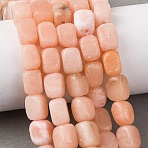 Natural Rouge Jade Beads Strands, Cuboid, 9.5~12.5x7~9.5x7~9.5mm, Hole: 1mm, about 34pcs/strand, 14.96''(38cm)(G-D098-D08)