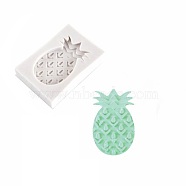 Food Grade Silicone Molds, Fondant Molds, For DIY Cake Decoration, Chocolate, Candy, UV Resin & Epoxy Resin Jewelry Making, Pineapple, Antique White, 62x42mm, Inner Measure: 31x51mm(DIY-I012-71)